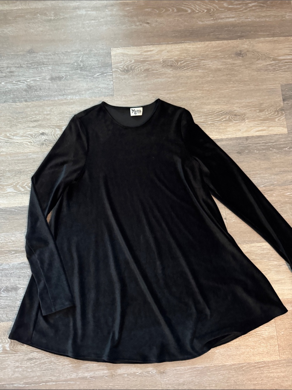 Show Me Your MuMu Black Long-Sleeve Swing Tunic